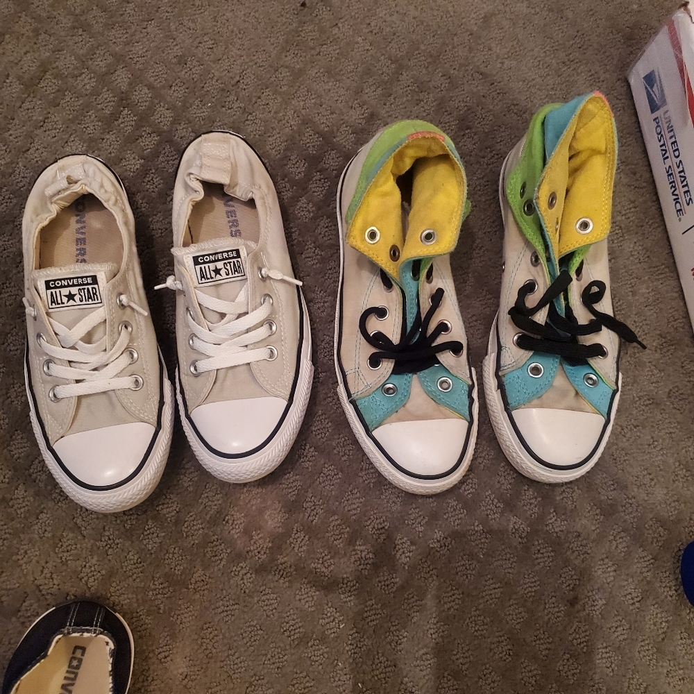 Converse shoes 2 pair